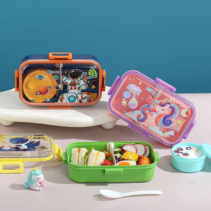 700mI童趣分格密封餐